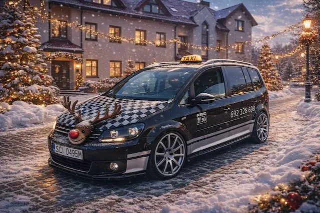 Taxi Brenna śnieg